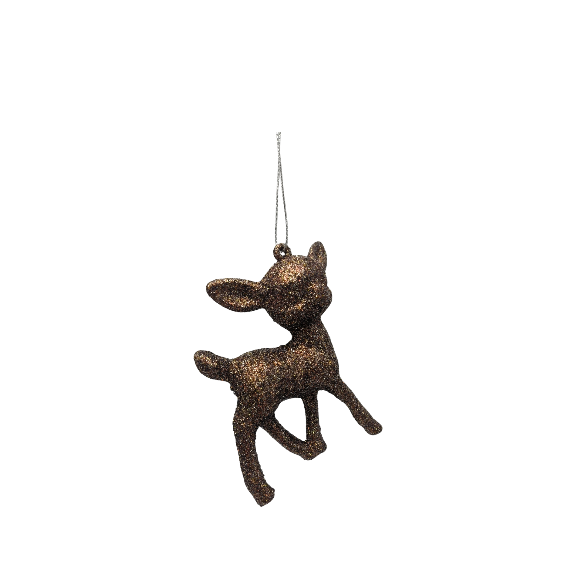 Bambi Weihnachtskugeln mit Glitzer